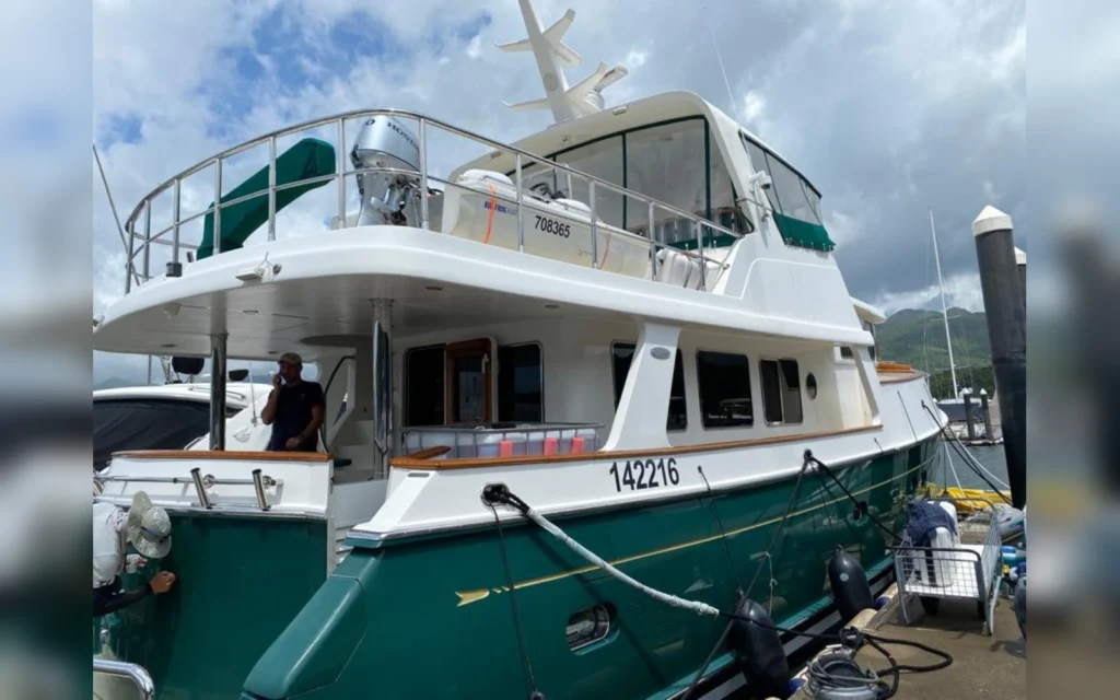 green Selene 60 OE on a yacht delivery Australia
